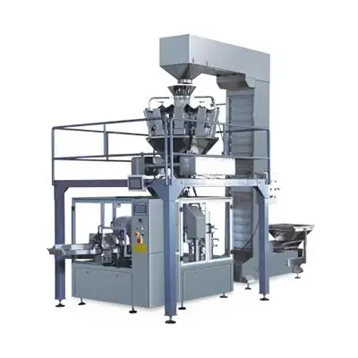 Macchina imballatrice automatica per sacchetti di granuli
